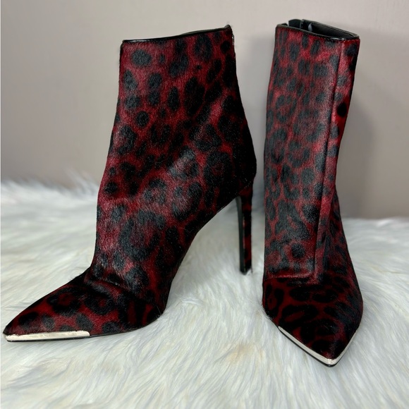 NINE WEST NWOT Calf Hair Zip Boot - Picture 8 of 11